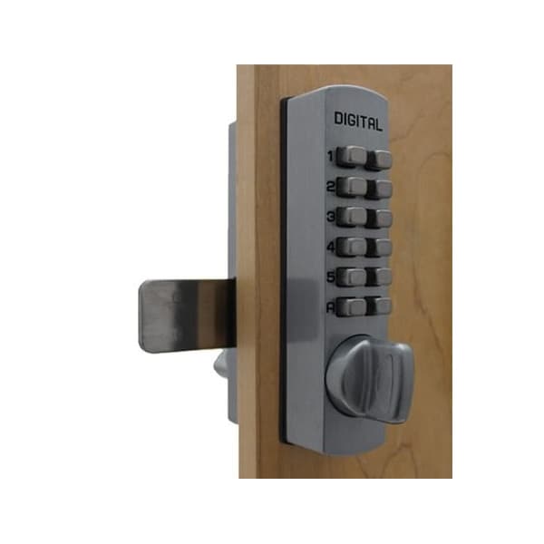 Mechanical Surface/Rim Mount Digital Keyless Combination Lock White